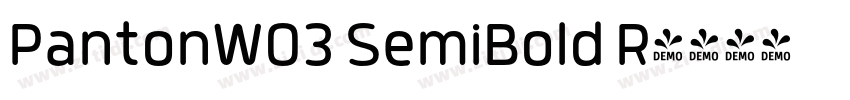 PantonW03 SemiBold R字体转换